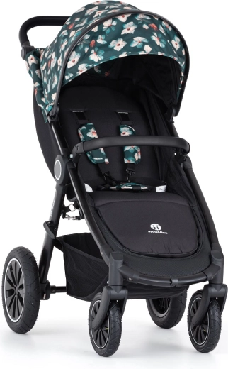 Petite&Mars spordikäru Street+ Air black limited flowers