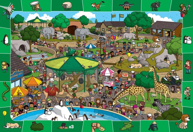 Eurographics Spot & Find – päev loomaaias, pusle 100 tükki
