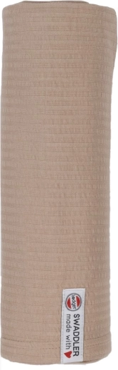 Lodgeri riidest mähe swaddler seersucker beež 120 × 120 cm