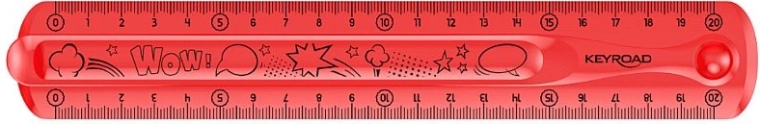 Joonlaud KEYROAD Flexi 20 cm punane