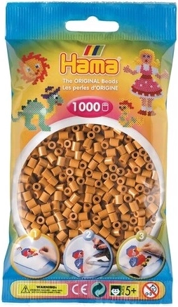 Hama Midi iron-on beads light brown 1000 pcs
