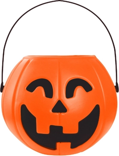 Halloweeni kõrvitsakujuline ämber 16 × 14 cm