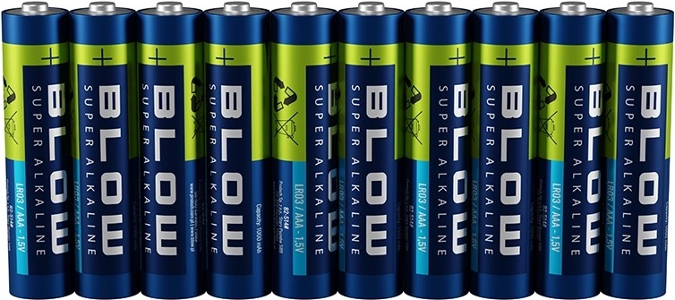 Aluselised patareid AAA (LR03) BLOW Super Alkaline 10 tk