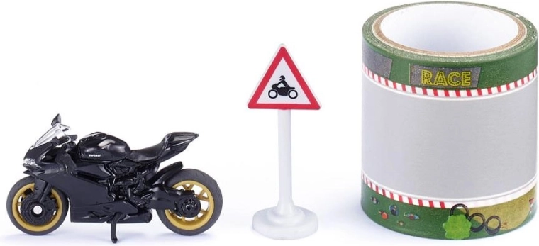 Siku Ducati Panigale 1299 Motorcycle Set with Race Track Tape