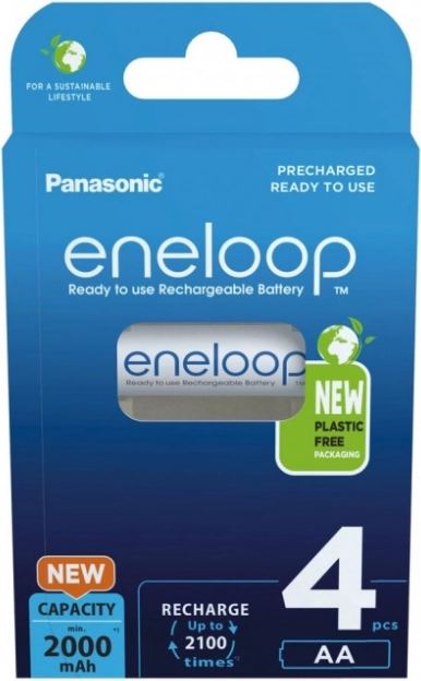 Eneloop laetavad patareid AA 2000 mAh, 4 tk