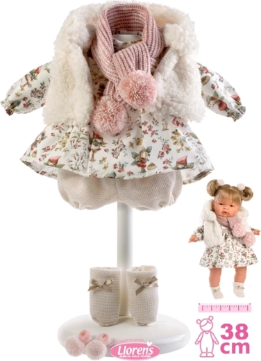 Llorens riided nukule 38 cm – 6-osaline komplekt koos aksessuaaridega