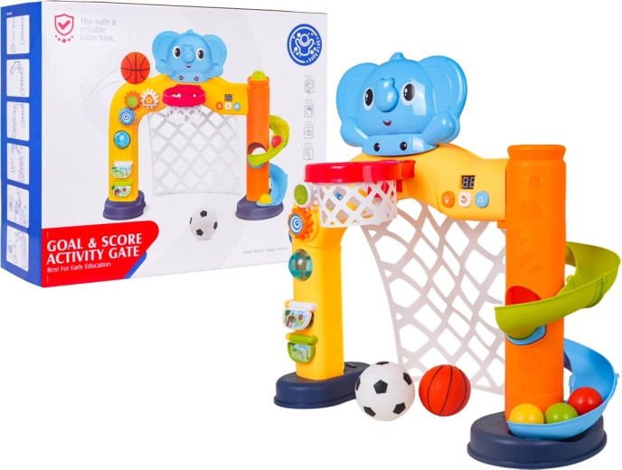 Multifunctional interactive goal with elephant - 1 piece