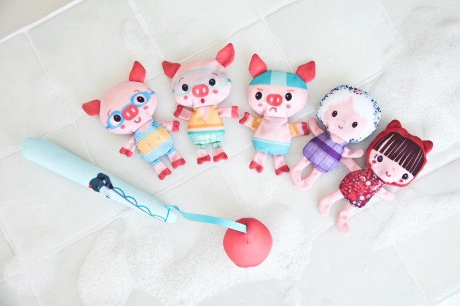 Lilliputiens water toy – Louis the Wolf goes fishing