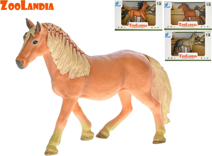 Zoolandia plastic horse figure 12–15 cm
