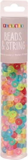 Playbox colored beads in tube 250 pcs – matte