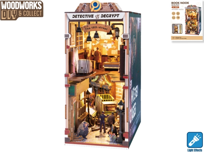 Wooden Detective Building Set with Light