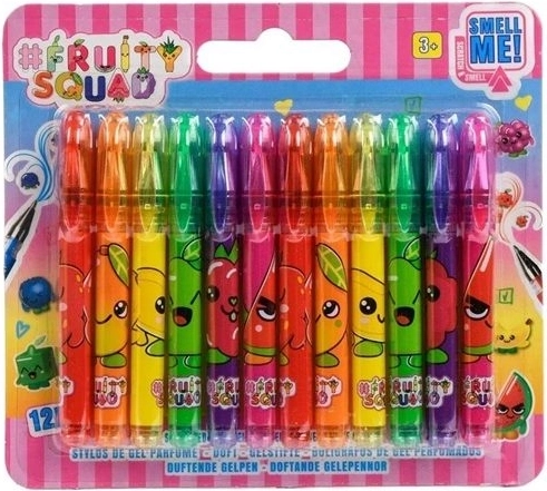 Fruity Squad lõhnav mini-geelpliiatsite komplekt (12 tk)
