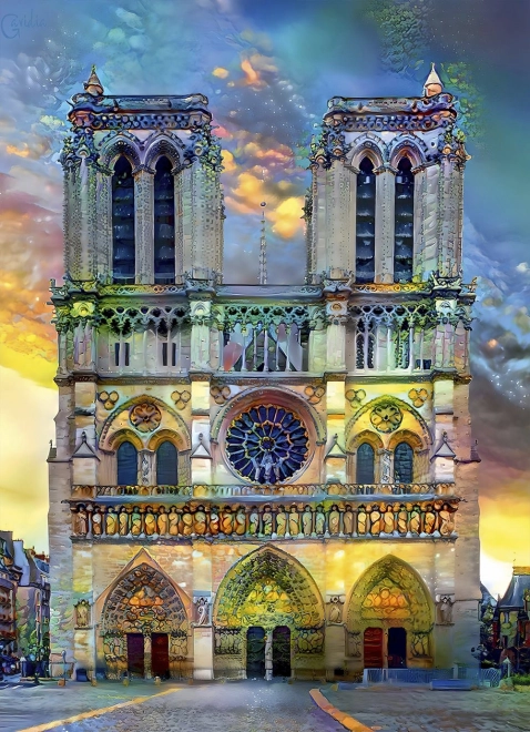 Puzzle BLUEBIRD Notre-Dame Pariisis 1000 tükki