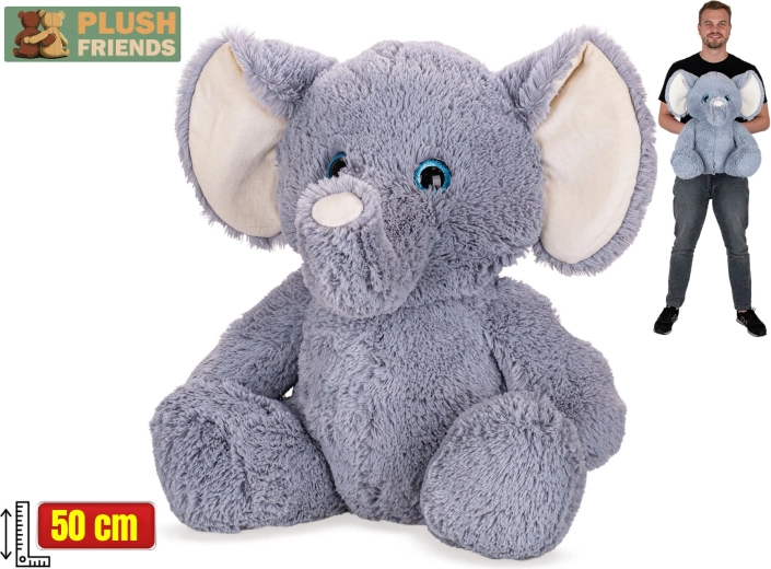 Plush Friends plüüsist istuv elevant 50 cm
