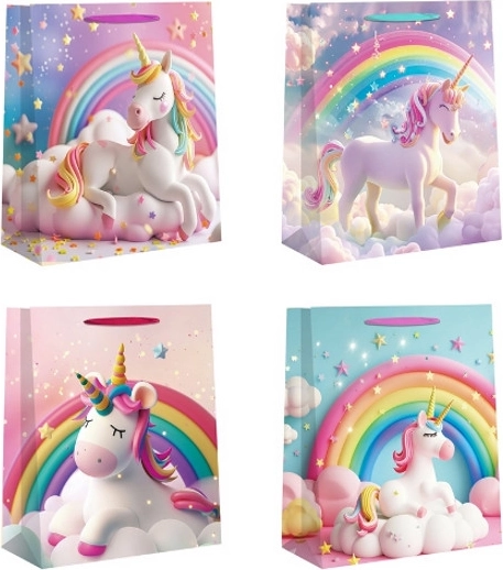 Medium Gift Bag with Unicorn Design