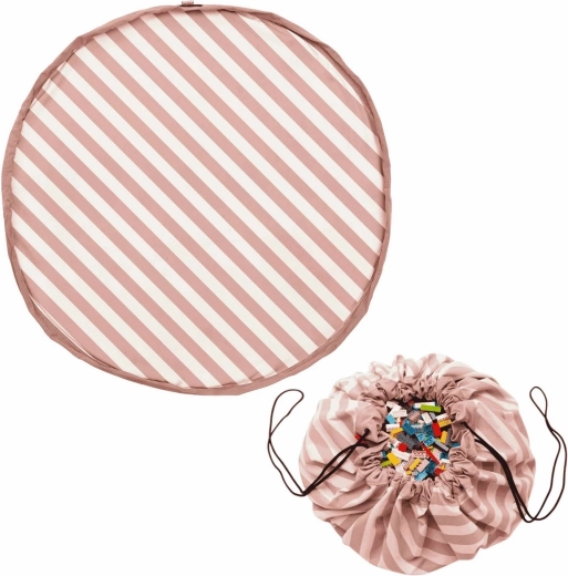 Play&Go Noomad original mängutekk ja mänguasjakott stripes pink - 1 tk