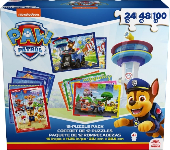 Puzzle PAW PATROL 12 ühes – 12 pusle komplekt