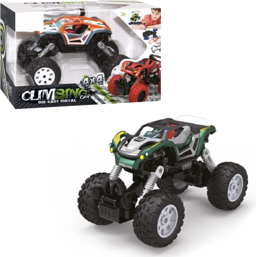 Screw-together toy car 1:32 with 4WD drive and pull-back function