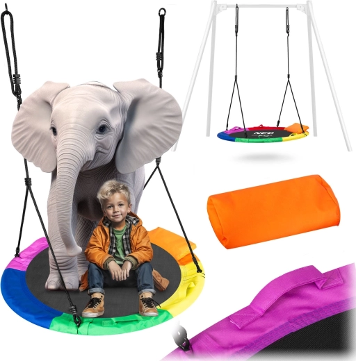 Neo-Sport Nest Swing Swingo 110 cm Rainbow