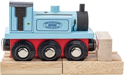 Bigjigs Rail puidust rong terrier – sinine