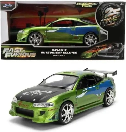 Jada Mitsubishi Eclipse'i metallmudel 1995. aastast filmist "Kiired ja vihased" mõõtkavas 1:24