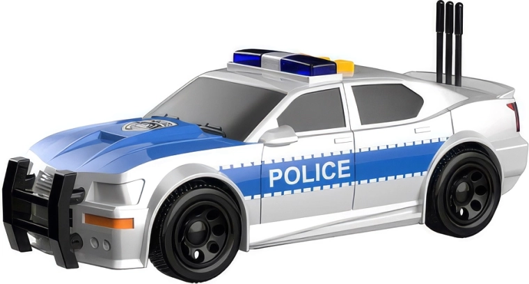 Police car with light and sound effects 15.5 cm