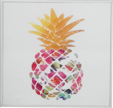Pilt ananassiga 20 × 20 cm raamiga
