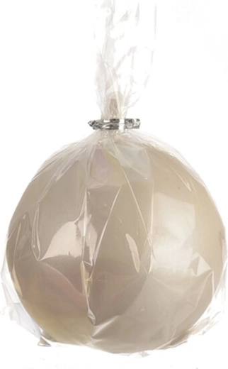 Matte gray decorative ball candle 8 cm