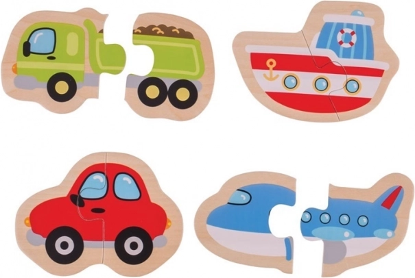 Wooden Simple Puzzles Vehicles – BIGJIGS TOYS