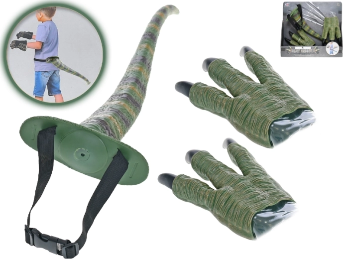 Dinosauruse saba ja küünised lastele 45 cm