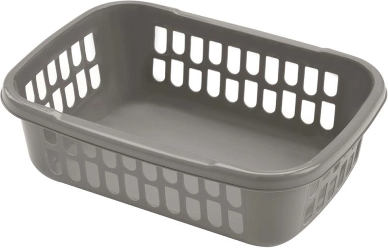 HEIDRUN Plastic Storage Basket 36 × 27 × 10.5 cm, mixed colors