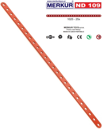 Merkur varuosa ND109 – metallribad 25 auguga (25 tk)