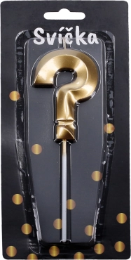 Kuldne peoküünal küsimärgi kujuga