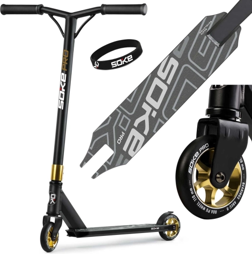 Soke PRO Gold Freestyle Scooter