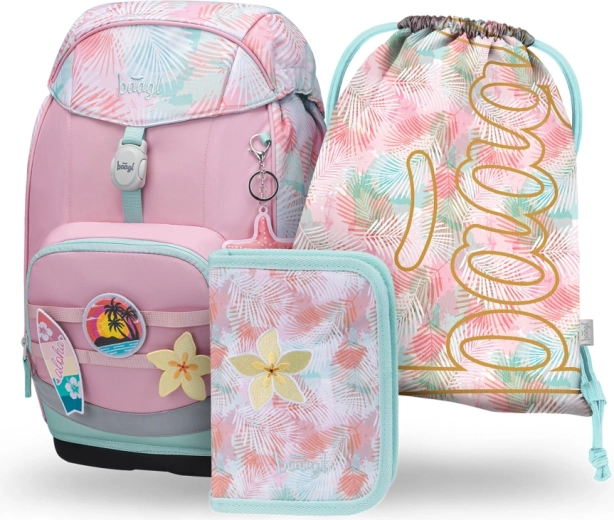 School Set BAAGL Airy Plus Sunset – backpack, pencil case and drawstring bag