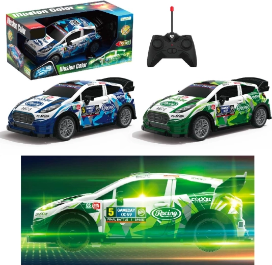 Remote-controlled racing car 1:18 with lights