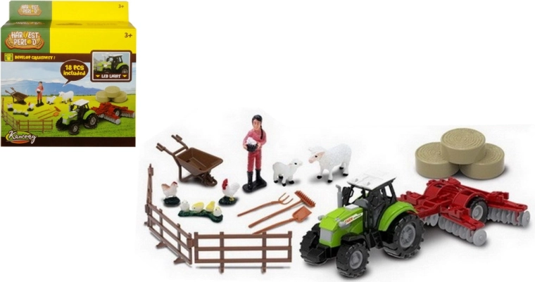 Farm Set with Tractor with Light and Sound and Accessories