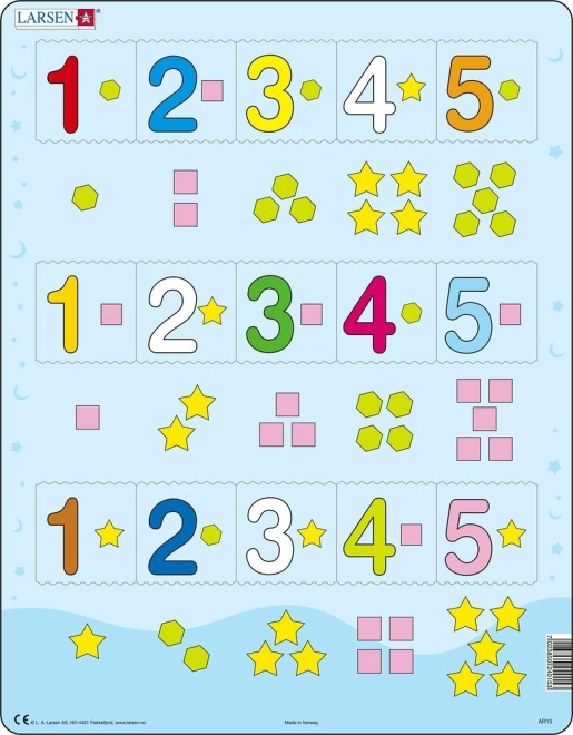 Larsen Educational Puzzle Counting to Five
