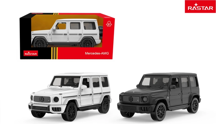 Rastari metallist automudel Mercedes AMG G63 valge 1:43