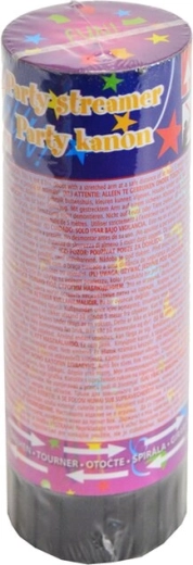 Mini party popper confetti 4 × 4 × 11 cm
