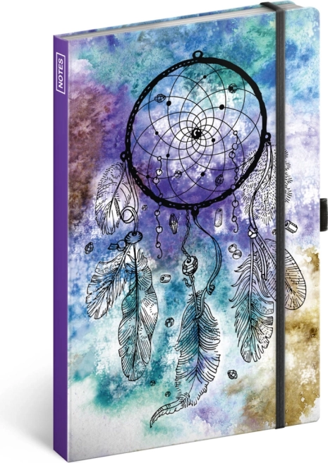 Joontega märkmik A5 unenäopüüdja motiiviga