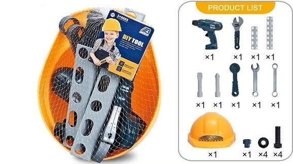 Tööriistakomplekt kiivriga
