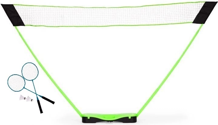 MovepRro foldable badminton set with portable net 300 × 156 cm, rackets and shuttlecocks in a carrying case