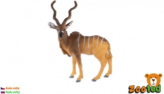 Suur kudu figuur 14 cm – realistlik plastist antiloop