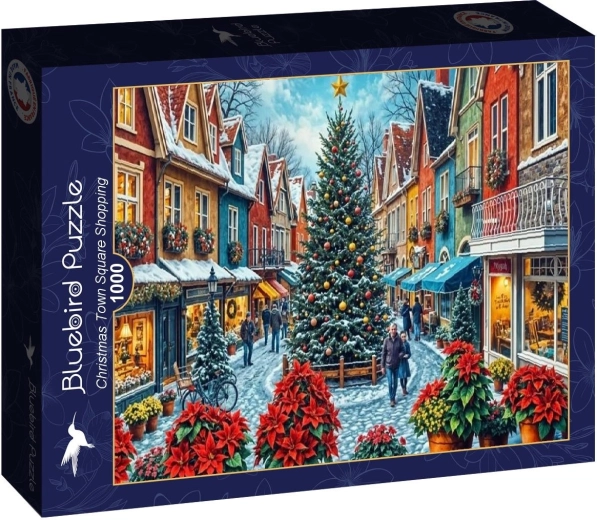 Bluebird puzzle Christmas shopping in the square – 1000 pieces