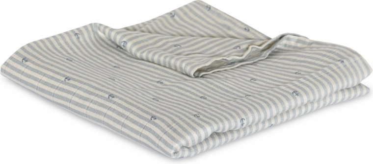 Nuuuroo valentin bambusest musliinmähkme stripe anchor - 1 tk