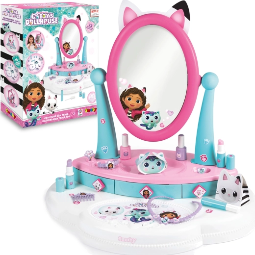 Smoby Gabby’s Dollhouse laste tualettlaud 12 aksessuaariga