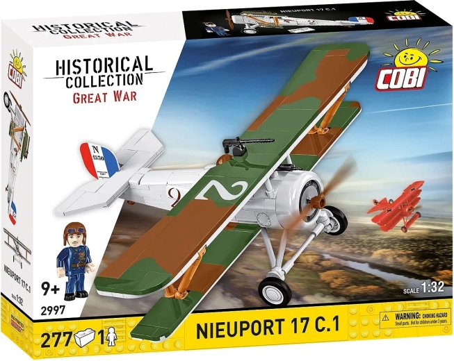 Lennuki ehituskomplekt Nieuport 17 C.1 – ajalooline kahetasandiline lennuk 1:32 (277 osa)