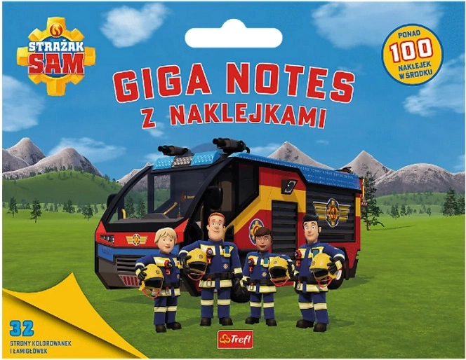 Fireman Sam Giga Notebook with Stickers