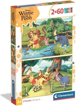 Clementoni puzzle 2×60 pieces Winnie the Pooh